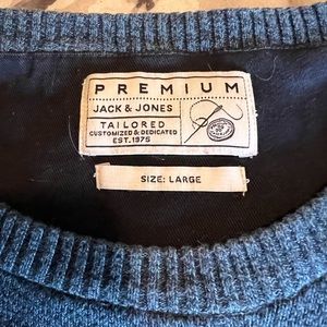 Jack & Jones blue pullover men’s size large